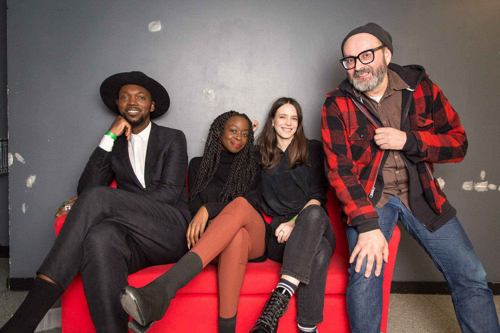 Artistic director philip ilson Baloji, actress Stacy Martin, Lydia Ogwang festival jury 2020 in toronto 