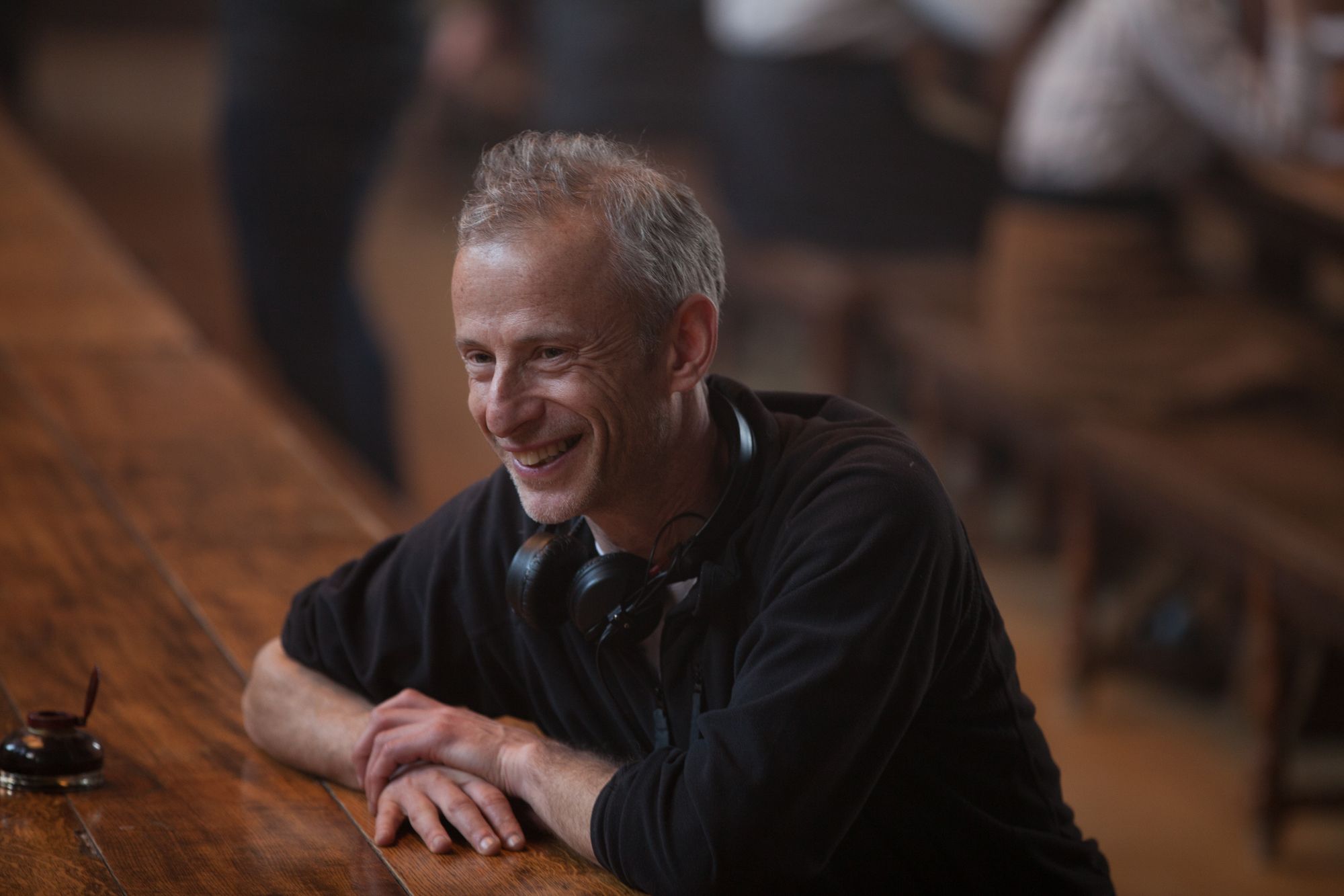 Film Director James Kent on the set Testament of Youth movie backstage images