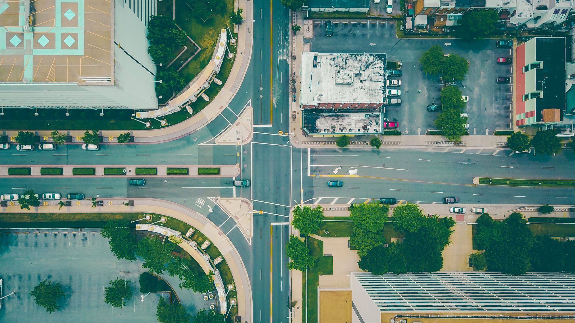 Birds-eye-view shot