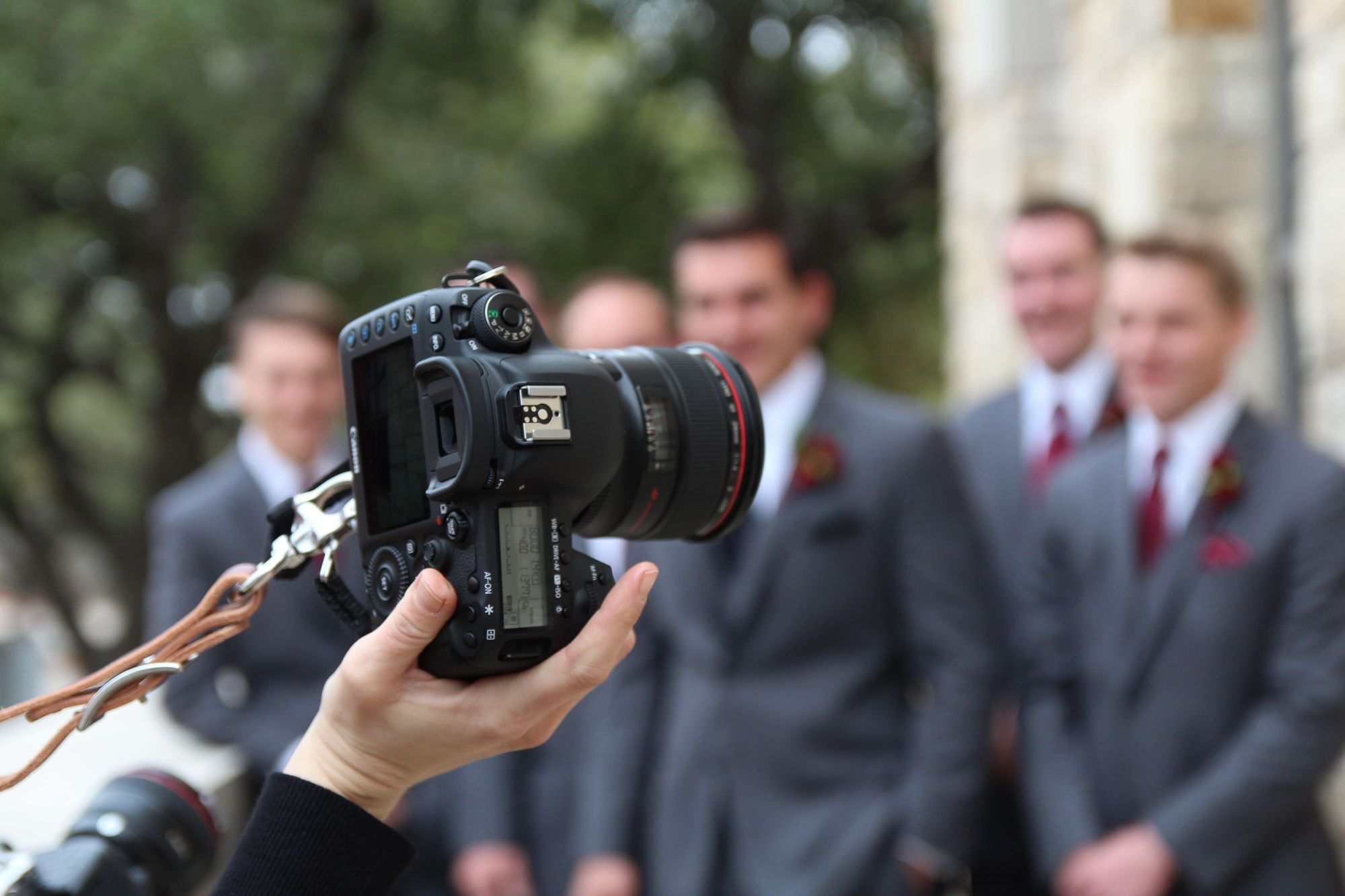 Photographing a graduation