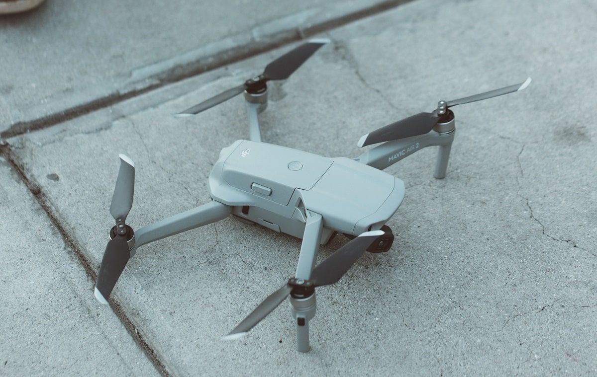 drone on ground