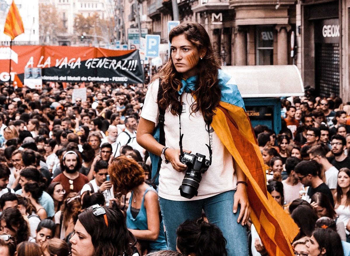 photographer at rally in spain