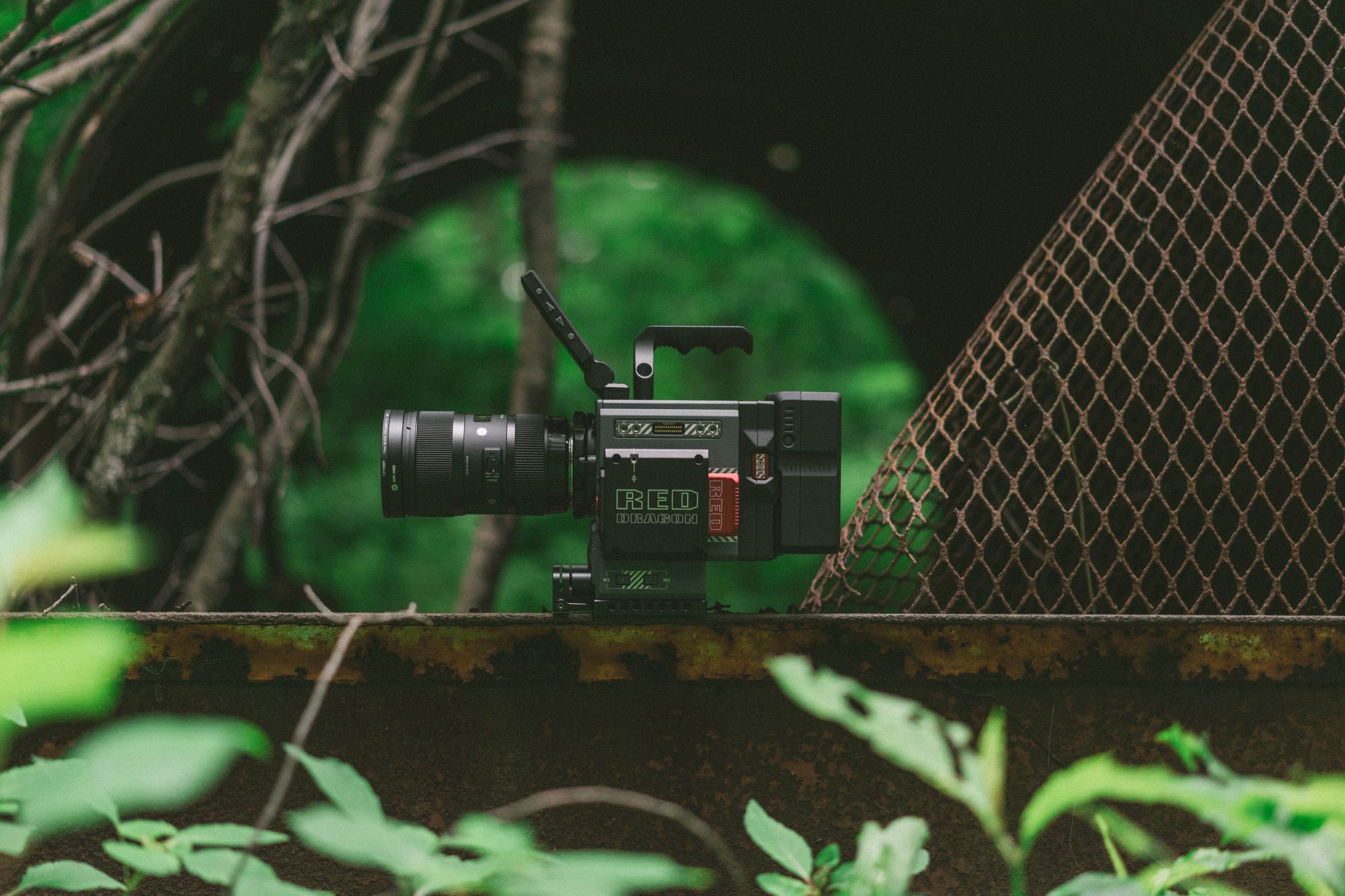 camera outside near underpass