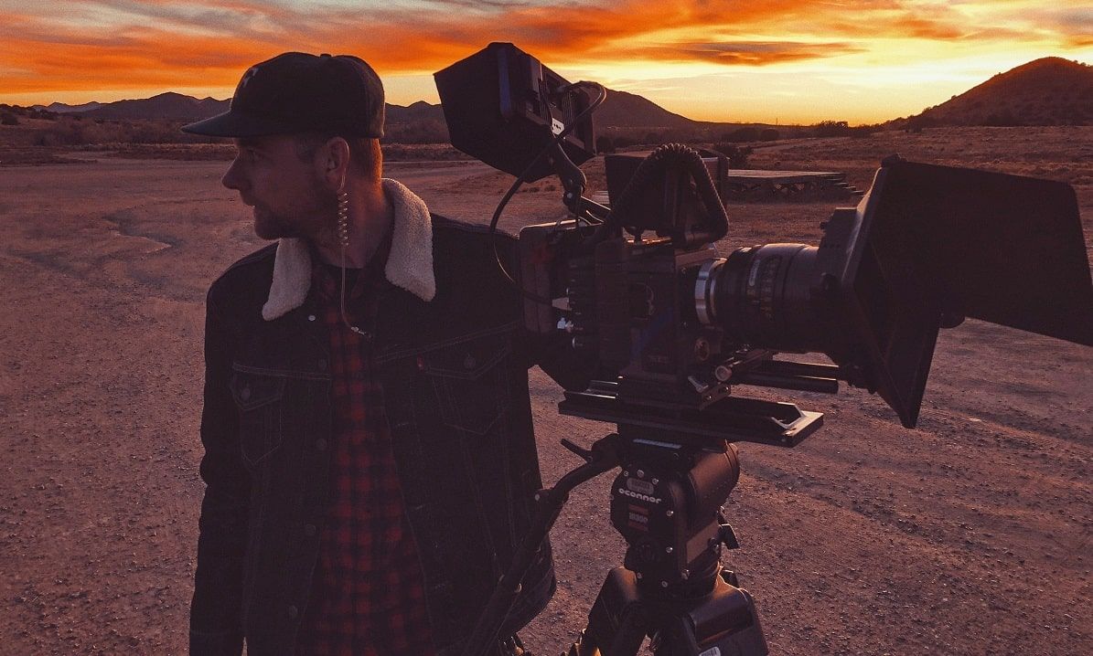 cinematographer in desert