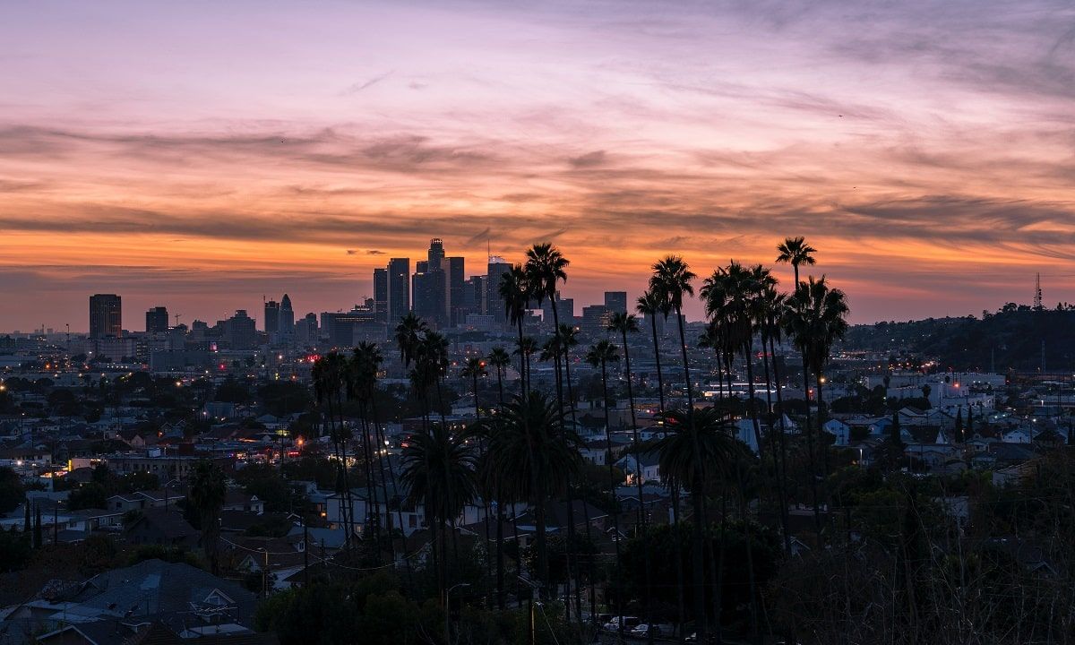 los angeles at dusk