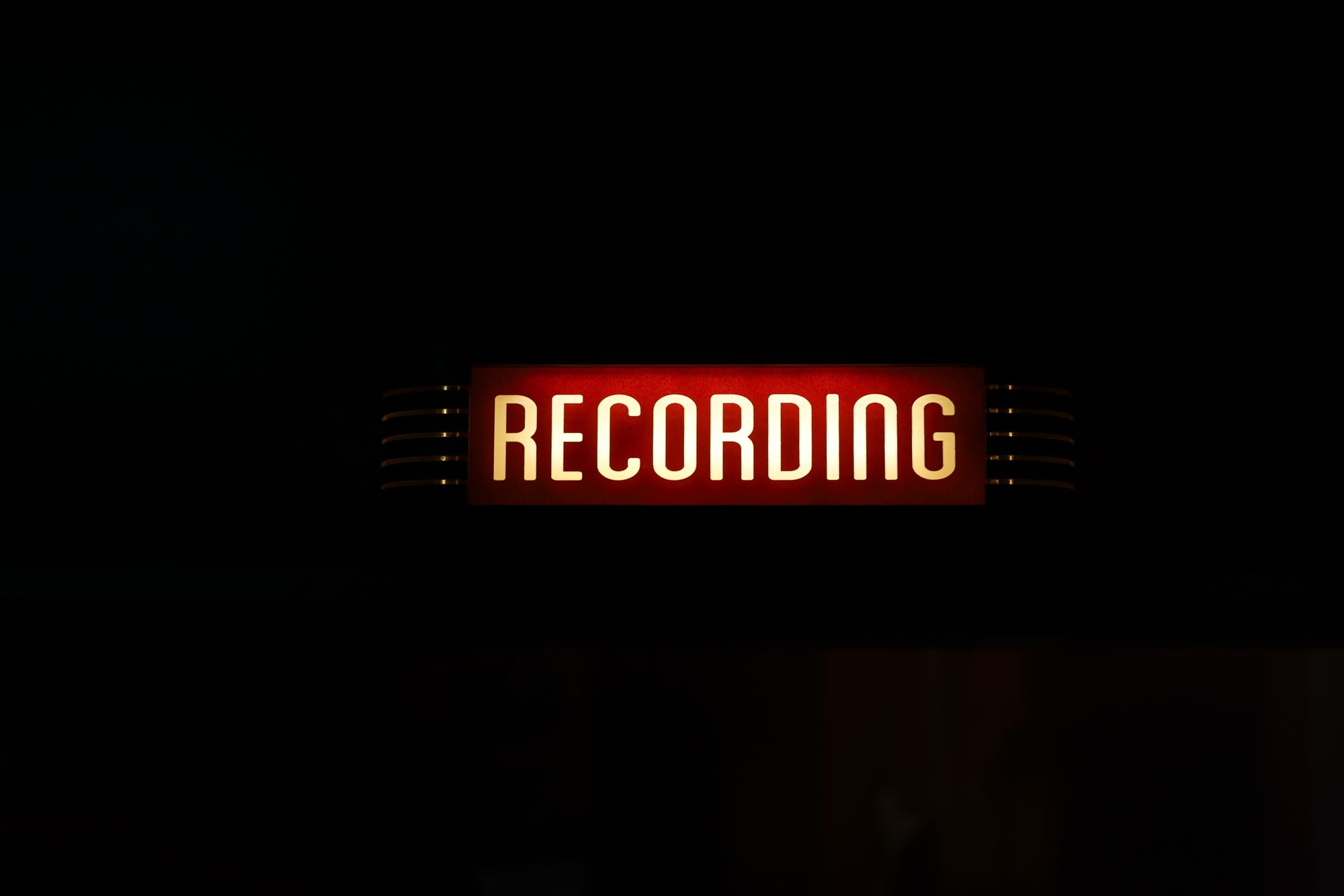 Recording sign