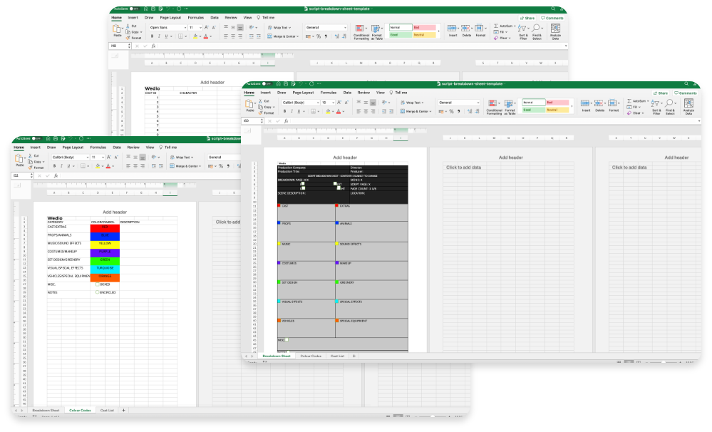 Script Breakdown Sheet Template FREE Template Here Wedio