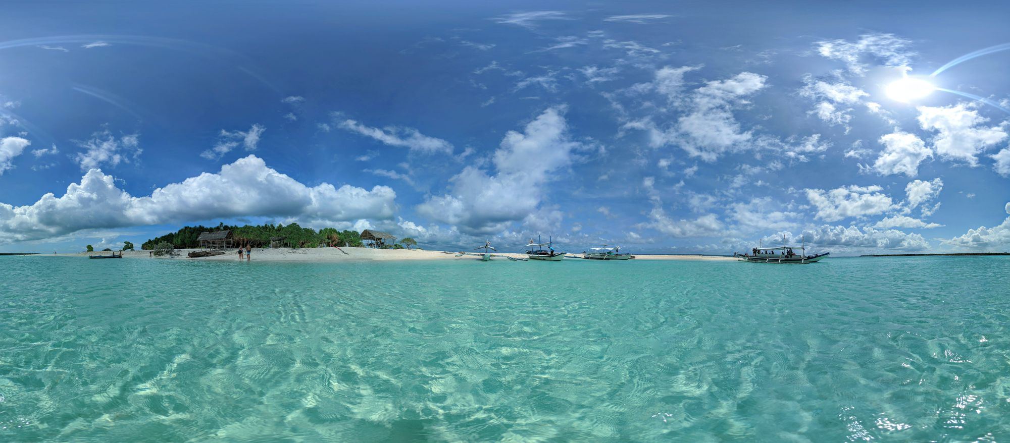 360 shot of beach