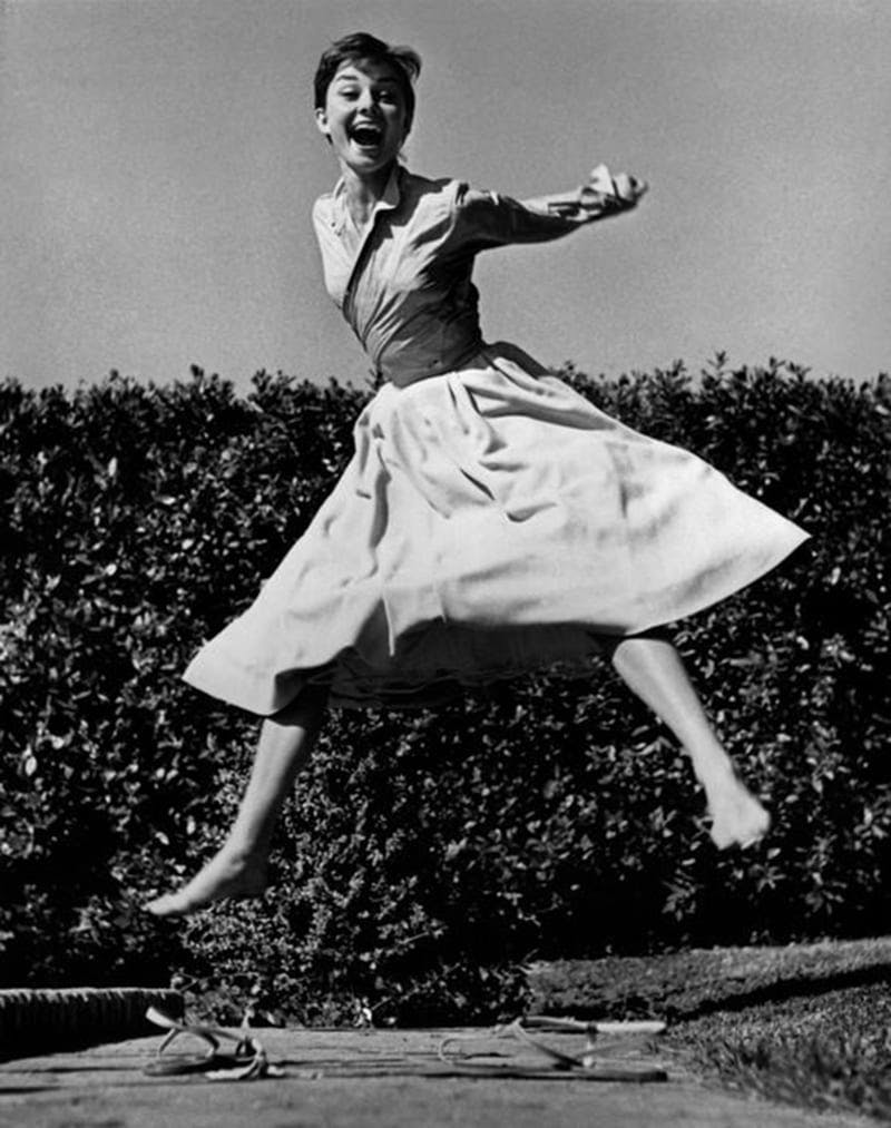 Audrey Hepburn, 1955.