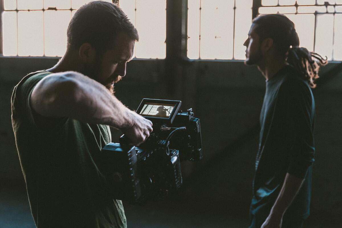 filming a person under natural lighting