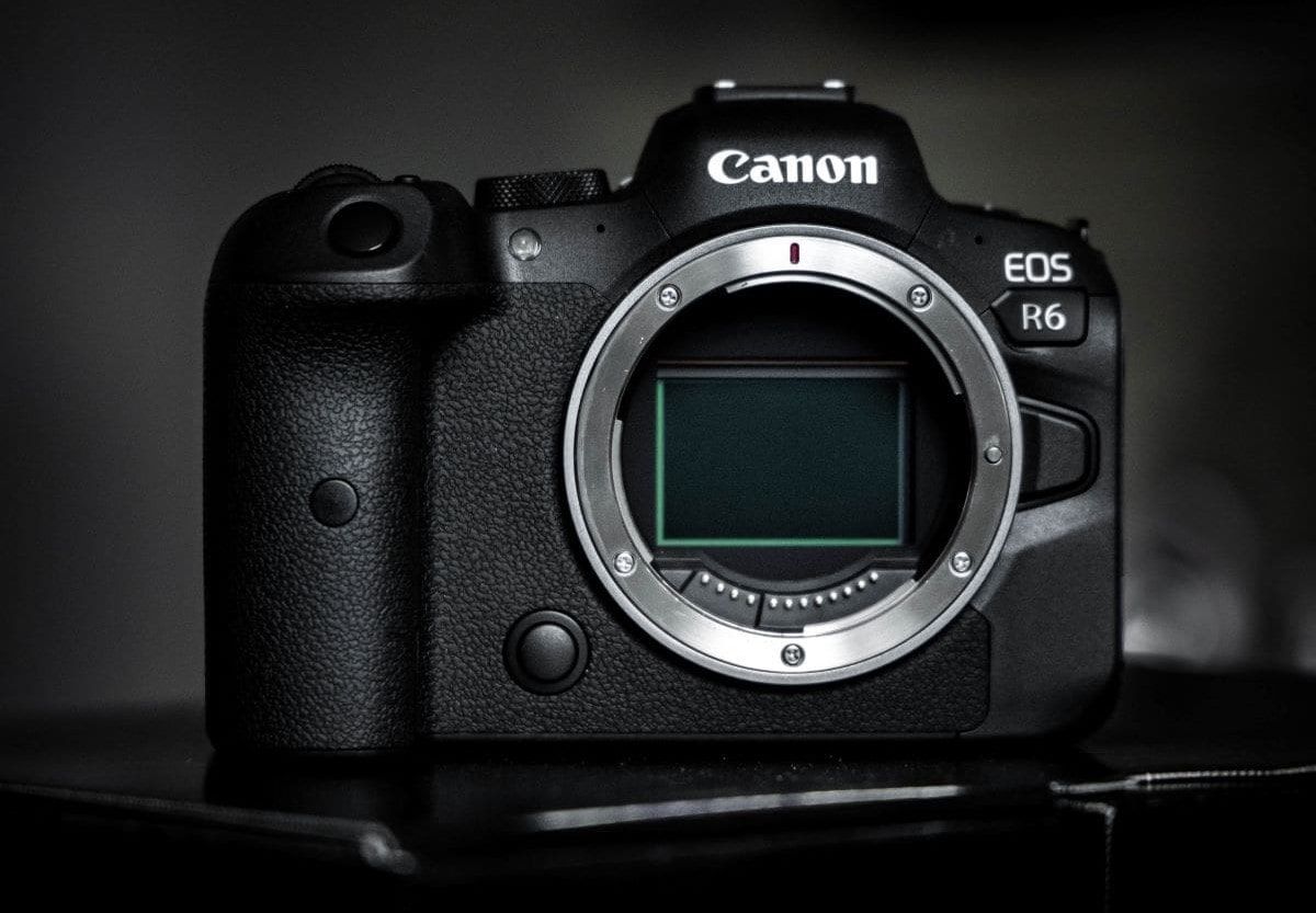 canon r6 black background