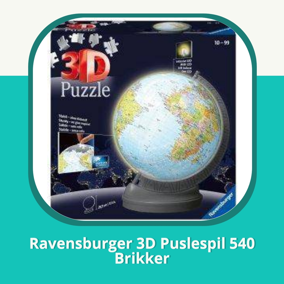 Anmeldelse af Ravensburger 3D Puslespil 540 Brikker