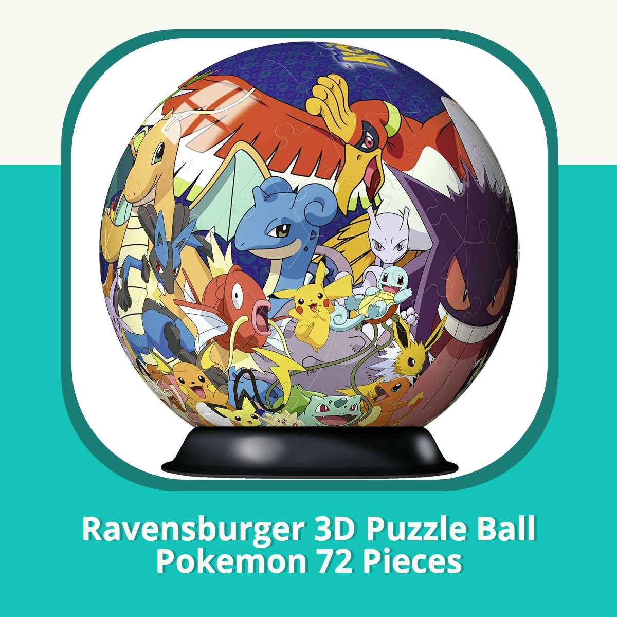 Recension af Ravensburger 3D Puzzle Ball Pokemon 72 Pieces