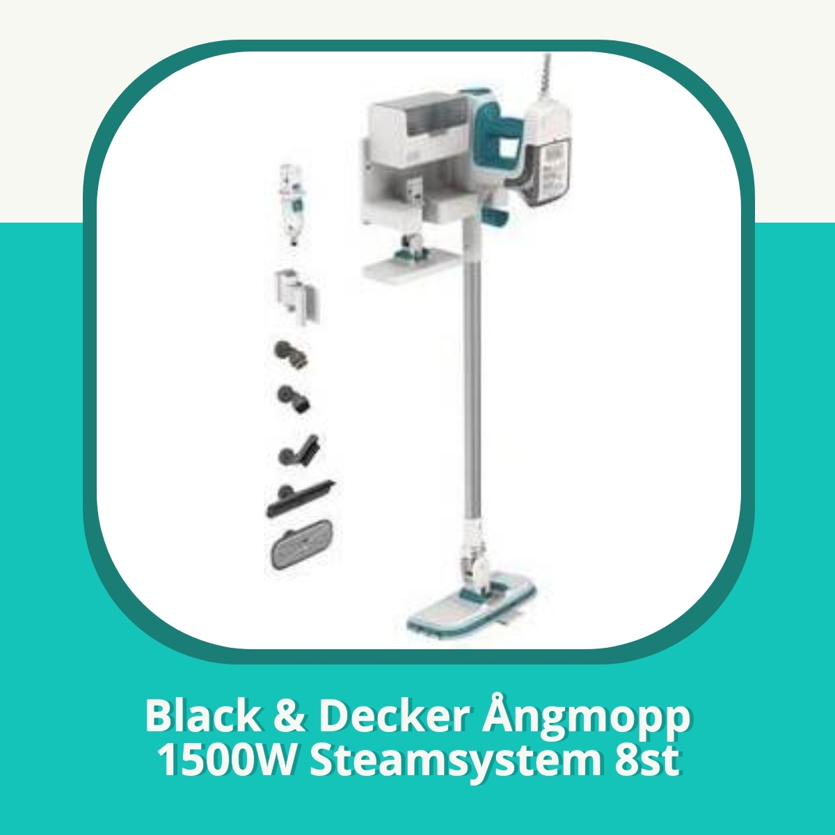 Recension af Black & Decker Ångmopp 1500W Steamsystem 8st