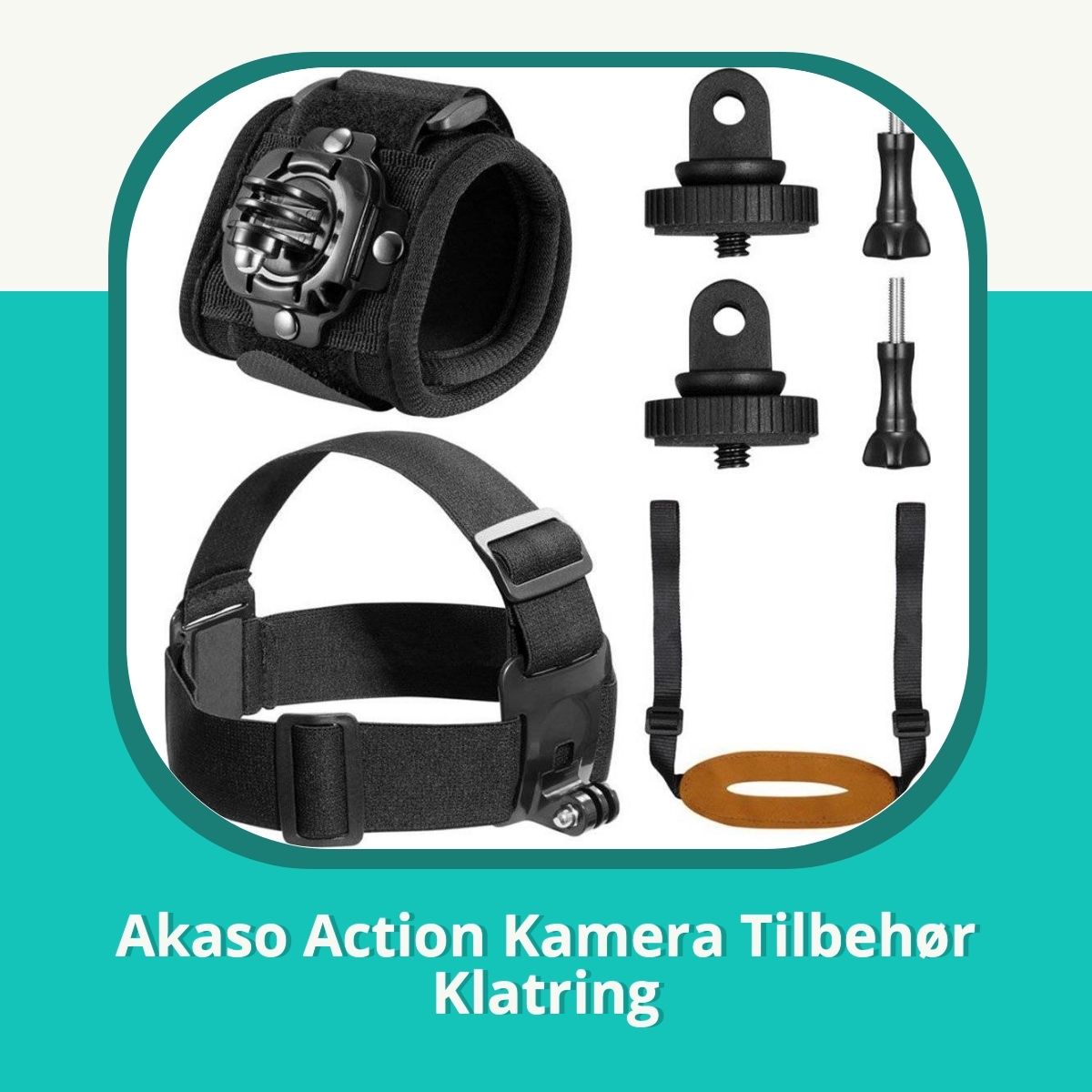 Anmeldelse af Akaso Action Kamera Tilbehør Klatring