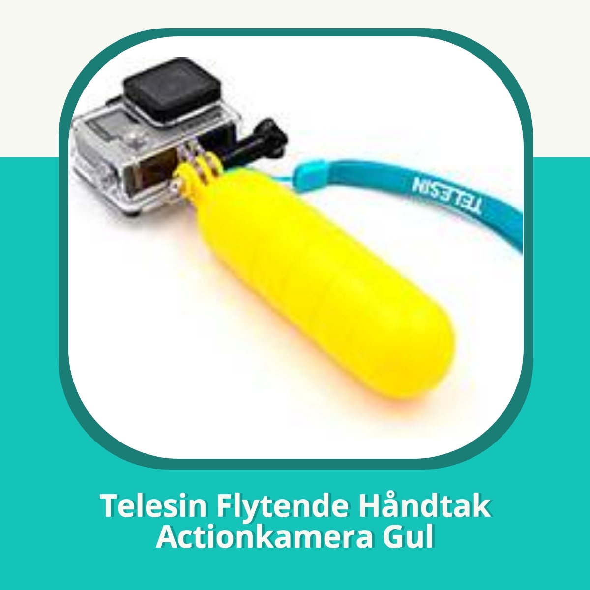 Anmeldelse af Telesin Flytende Håndtak Actionkamera Gul