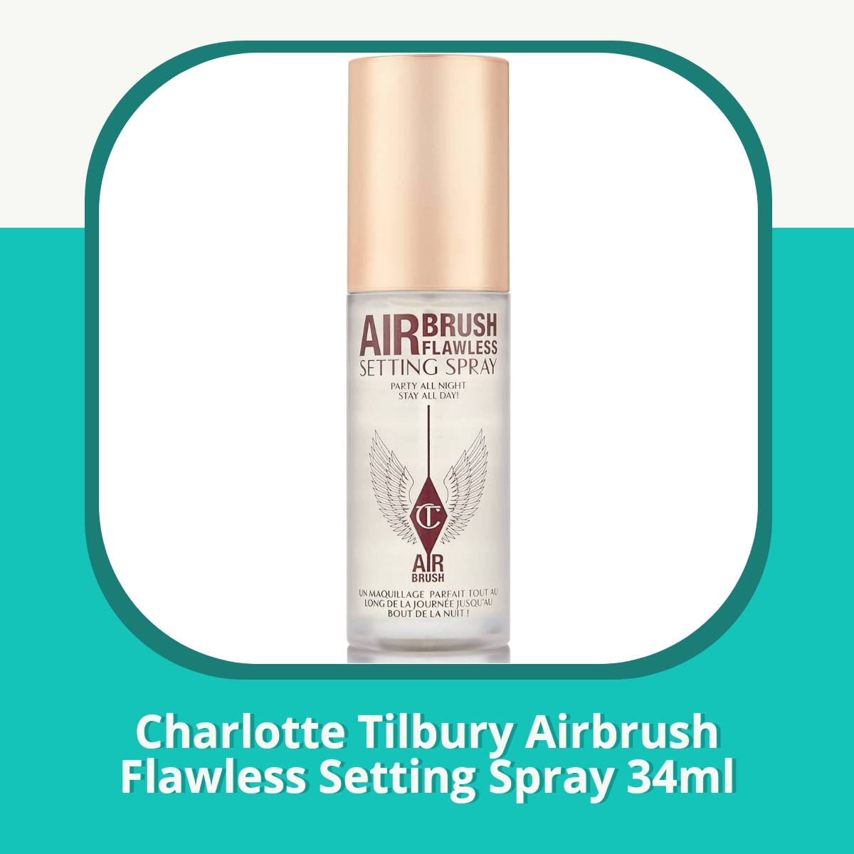 Anmeldelse af Charlotte Tilbury Airbrush Flawless Setting Spray 34ml