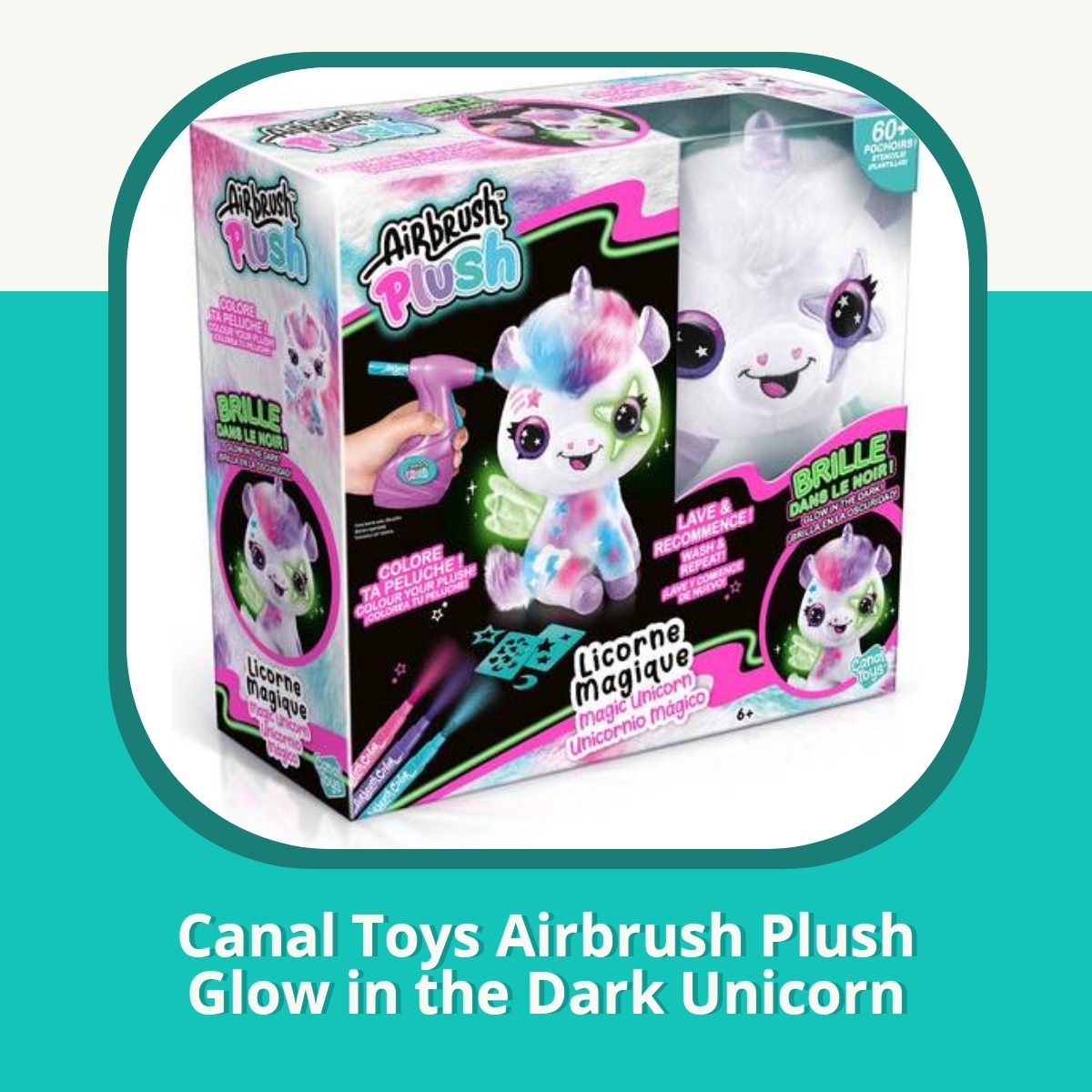 Anmeldelse af Canal Toys Airbrush Plush Glow in the Dark Unicorn