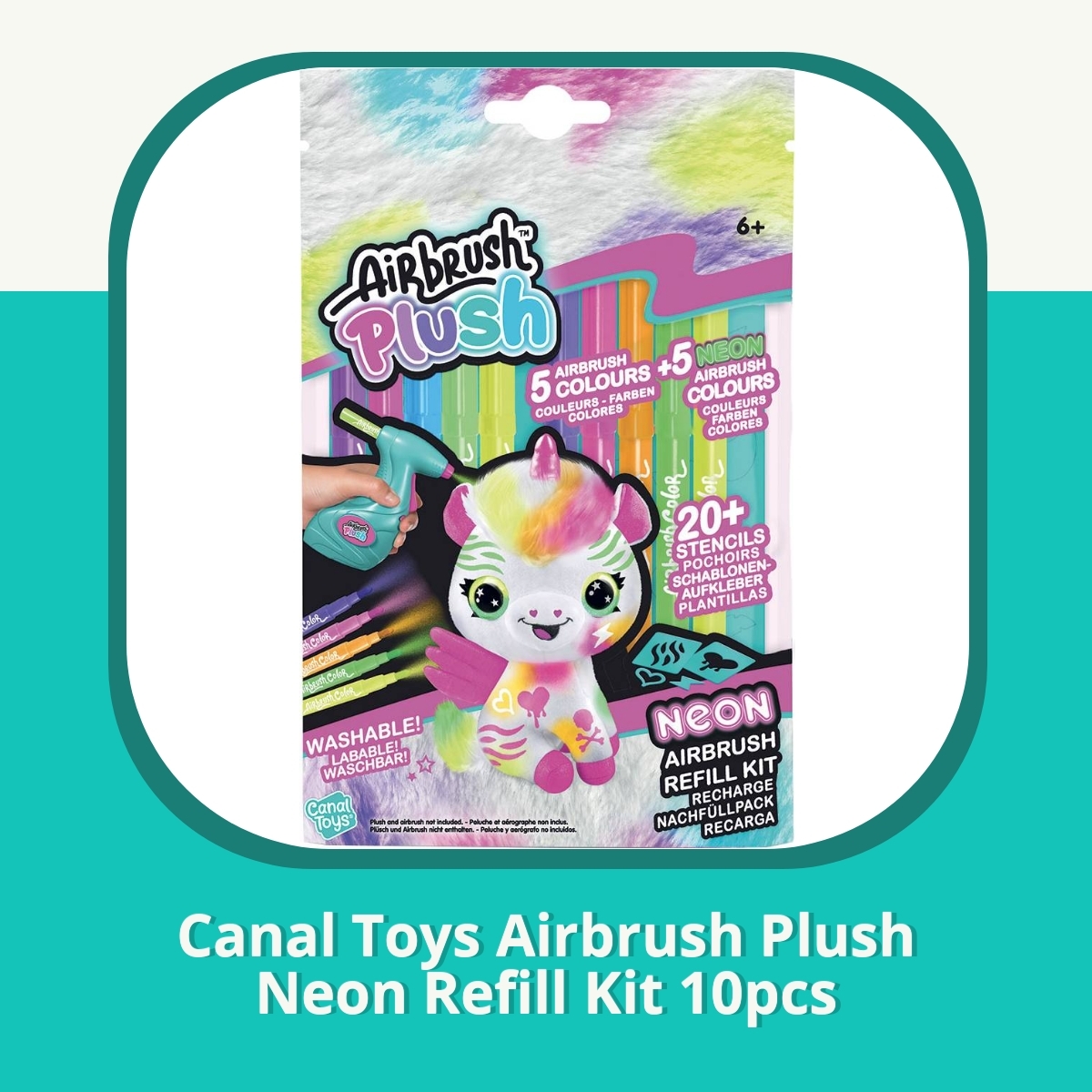Recension af Canal Toys Airbrush Plush Neon Refill Kit 10pcs
