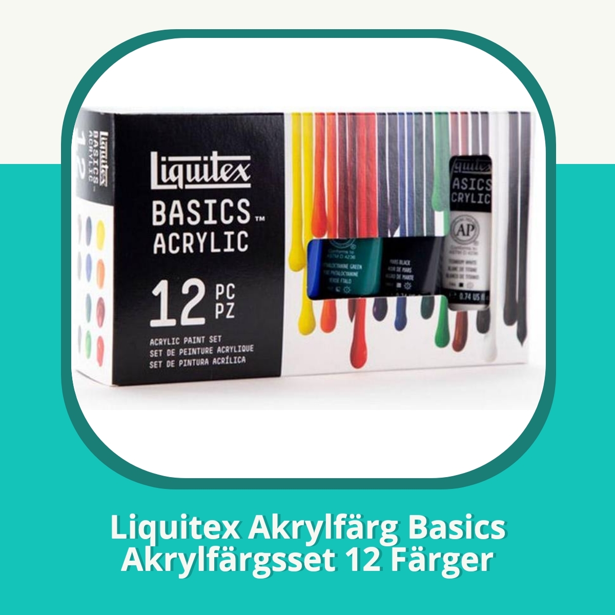 Recension af Liquitex Akrylfärg Basics Akrylfärgsset 12 Färger