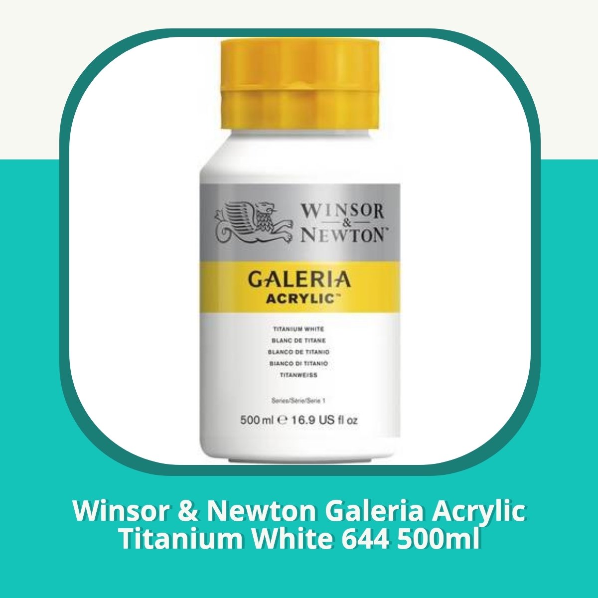 Recension Winsor & Newton Galeria Acrylic Titanium White 644 500ml