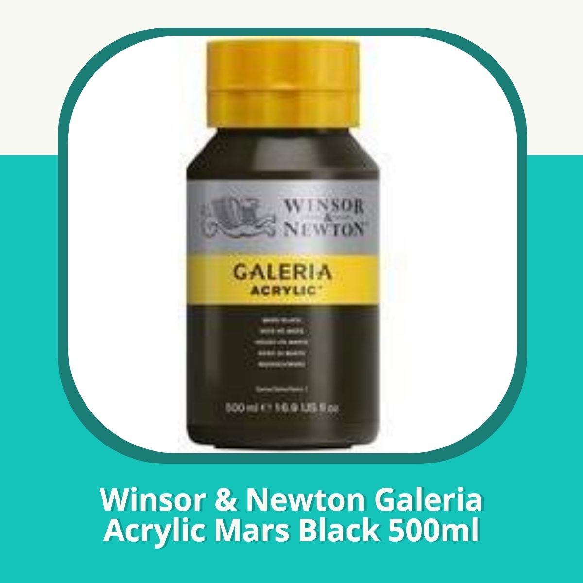 Recension af Winsor & Newton Galeria Acrylic Mars Black 500ml