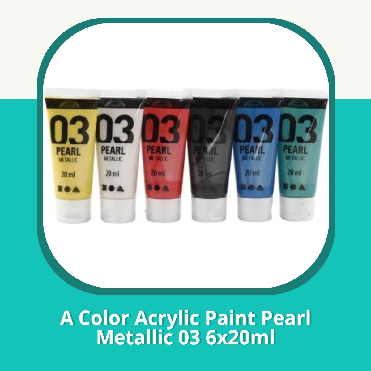 Recension af A Color Acrylic Paint Pearl Metallic 03 6x20ml