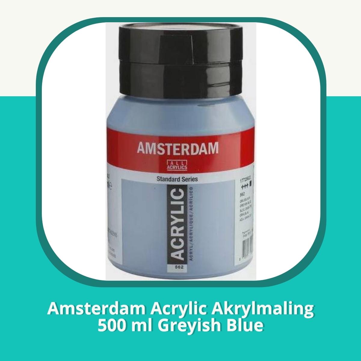 Anmeldelse af Amsterdam Acrylic Akrylmaling 500 ml Greyish Blue