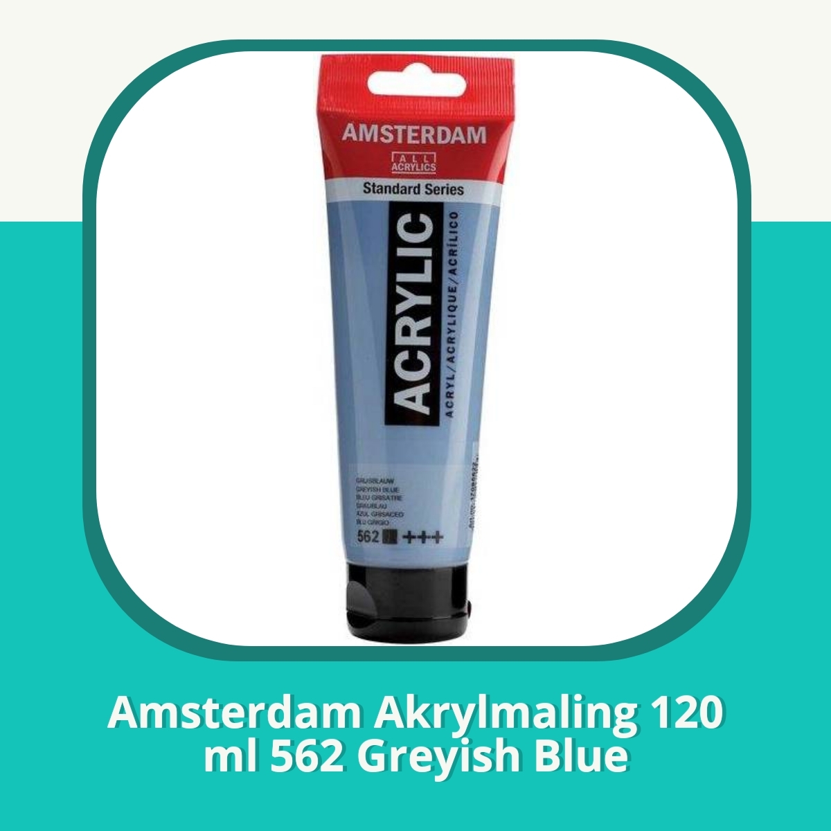 Anmeldelse af Amsterdam Akrylmaling 120 ml 562 Greyish Blue