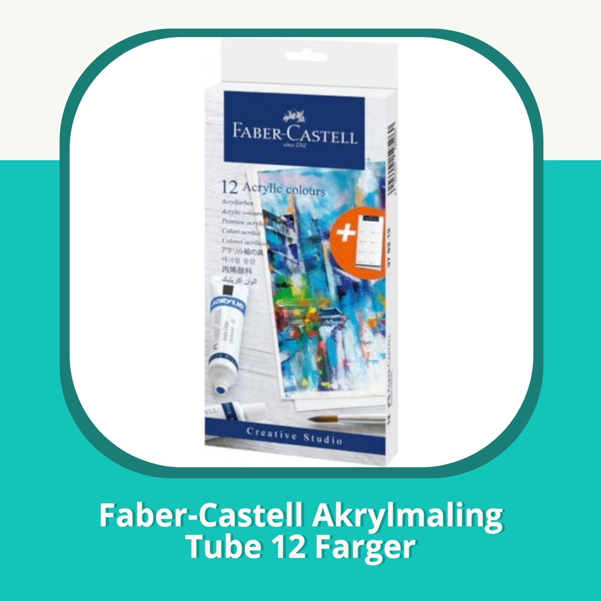 Anmeldelse Faber-Castell Akrylmaling Tube 12 Farger