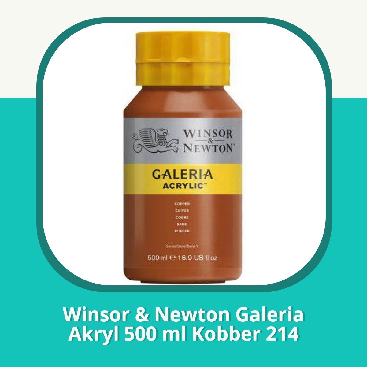 Anmeldelse af Winsor & Newton Galeria Akryl 500 ml Kobber 214