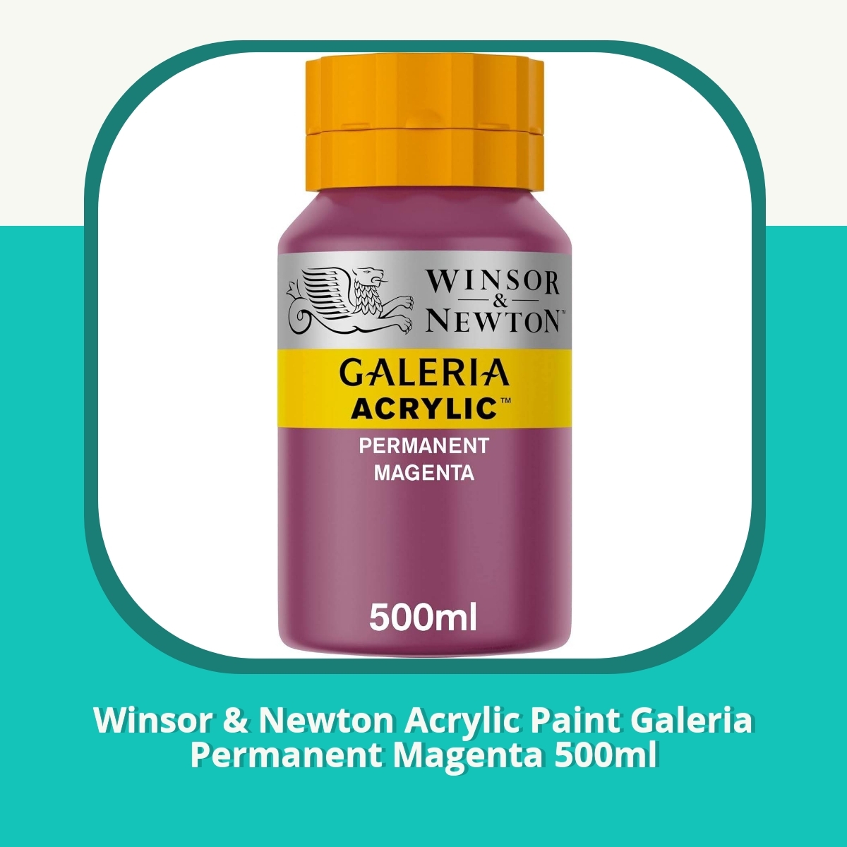 Anmeldelse af Winsor & Newton Acrylic Paint Galeria Permanent Magenta 500ml