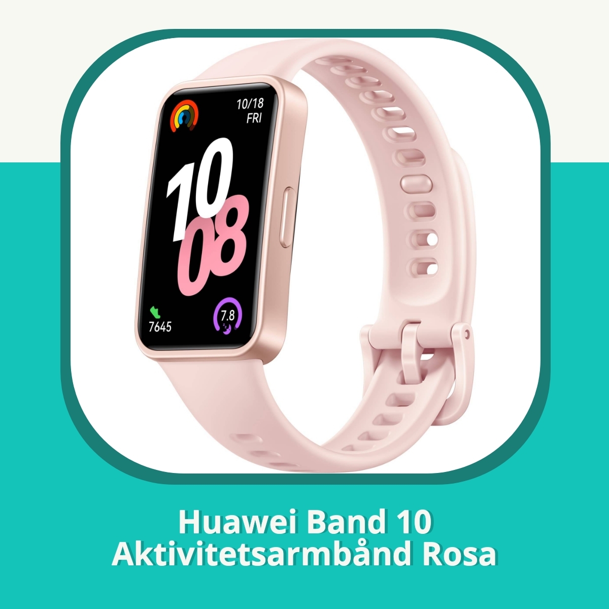 Anmeldelse af Huawei Band 10 Aktivitetsarmbånd Rosa