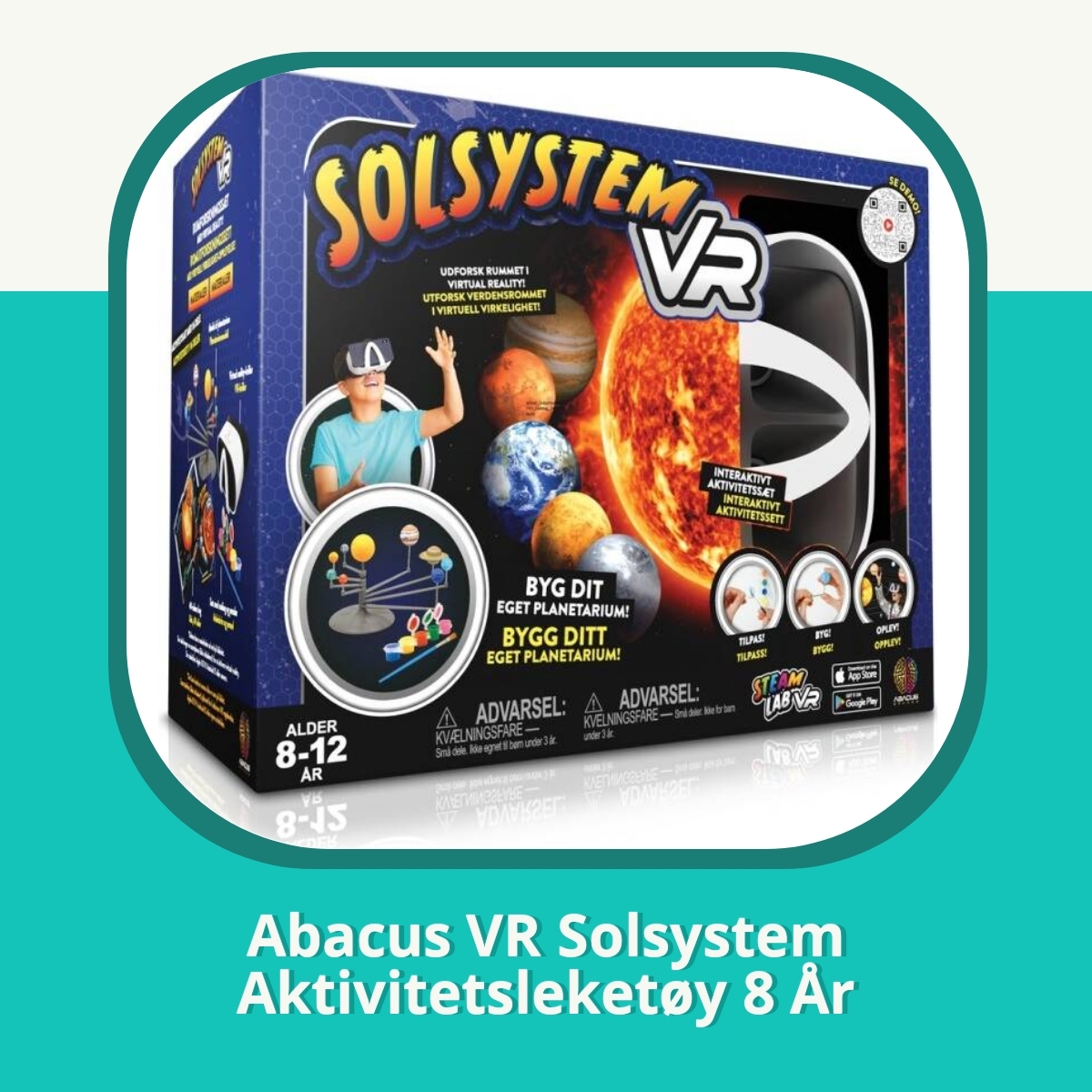 Anmeldelse Abacus VR Solsystem Aktivitetsleketøy 8 År