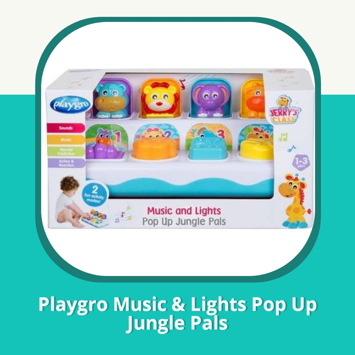 Recension af Playgro Music & Lights Pop Up Jungle Pals