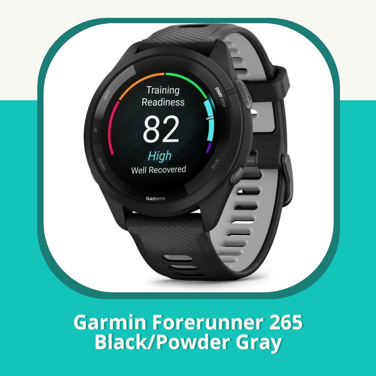 Anmeldelse af Garmin Forerunner 265 Black/Powder Gray