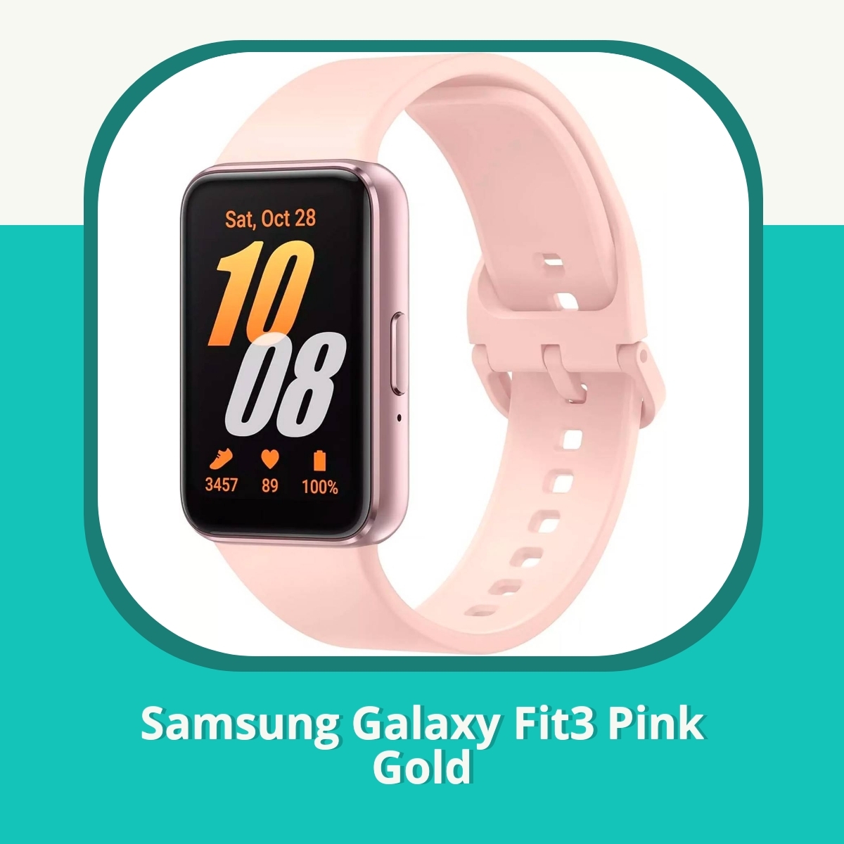 Anmeldelse af Samsung Galaxy Fit3 Pink Gold