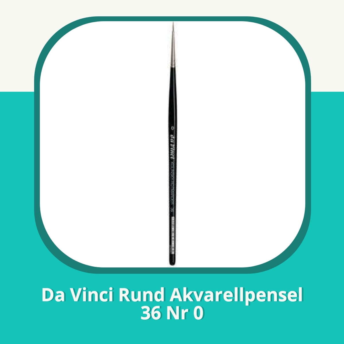 Anmeldelse af Da Vinci Rund Akvarellpensel 36 Nr 0