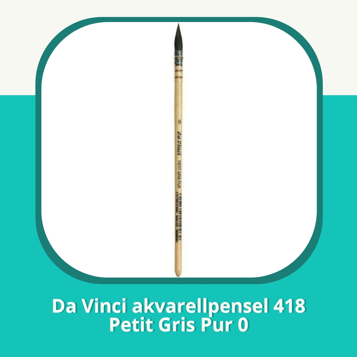 Recension af Da Vinci akvarellpensel 418 Petit Gris Pur 0