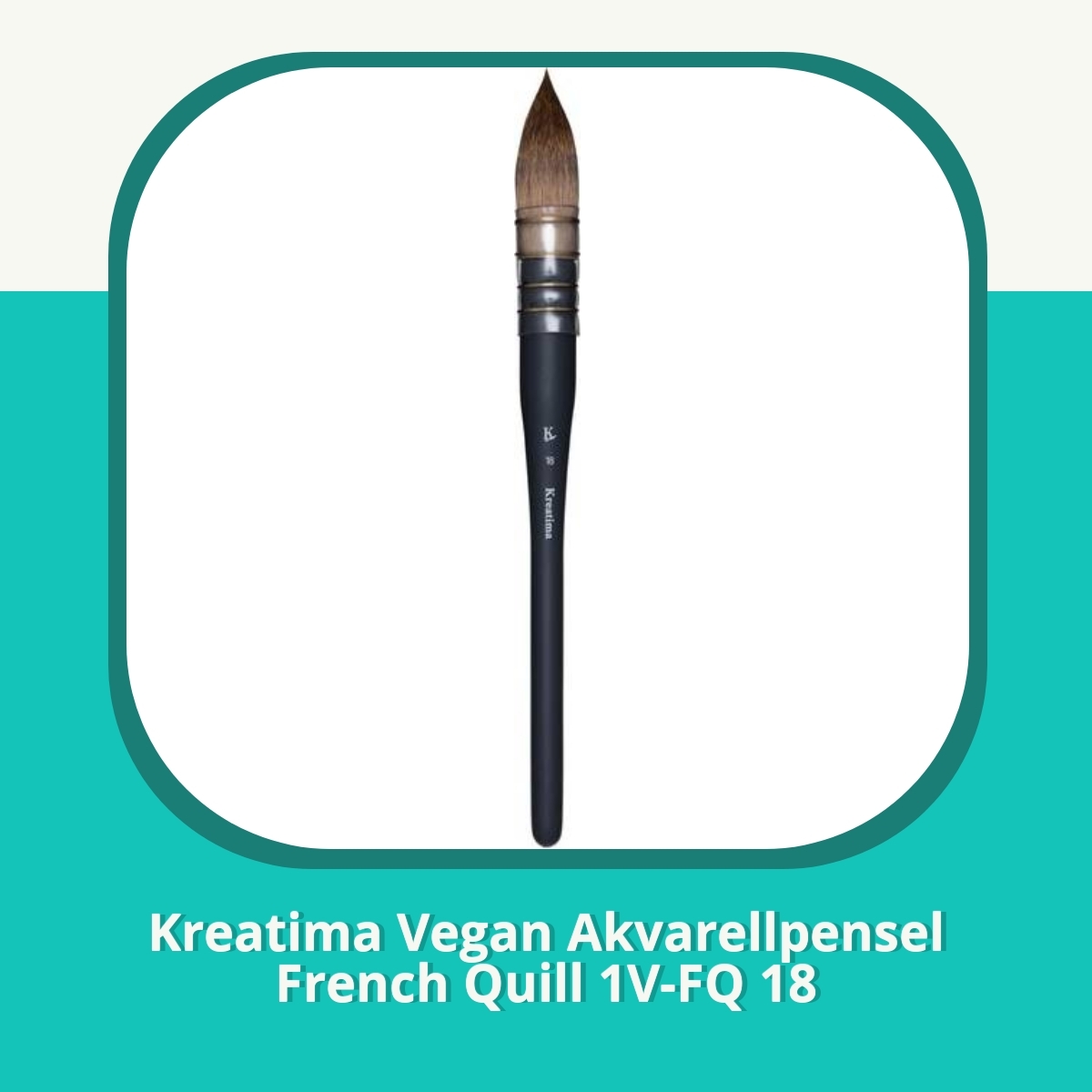 Anmeldelse af Kreatima Vegan Akvarellpensel French Quill 1V-FQ 18