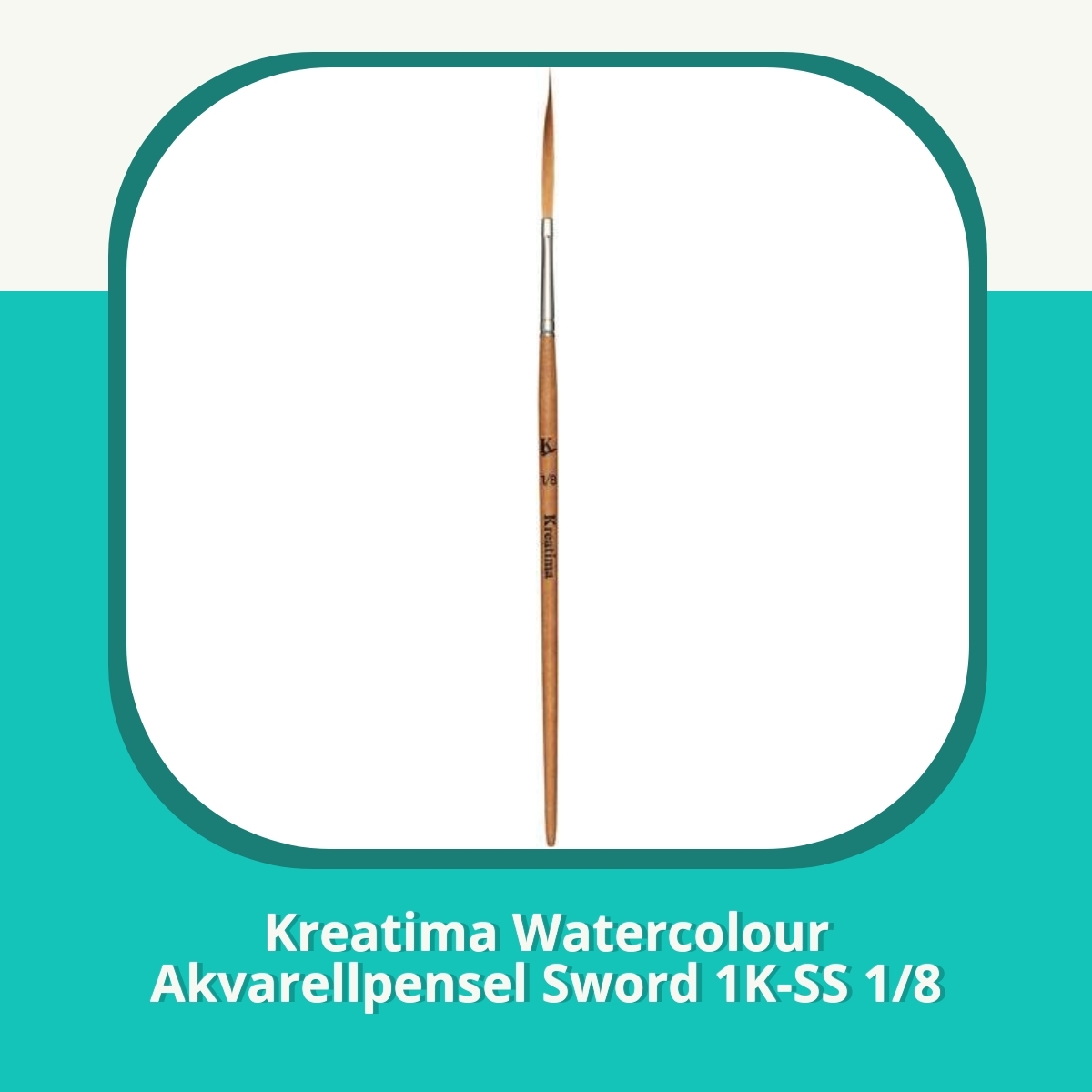 Anmeldelse Kreatima Watercolour Akvarellpensel Sword 1K-SS 1/8