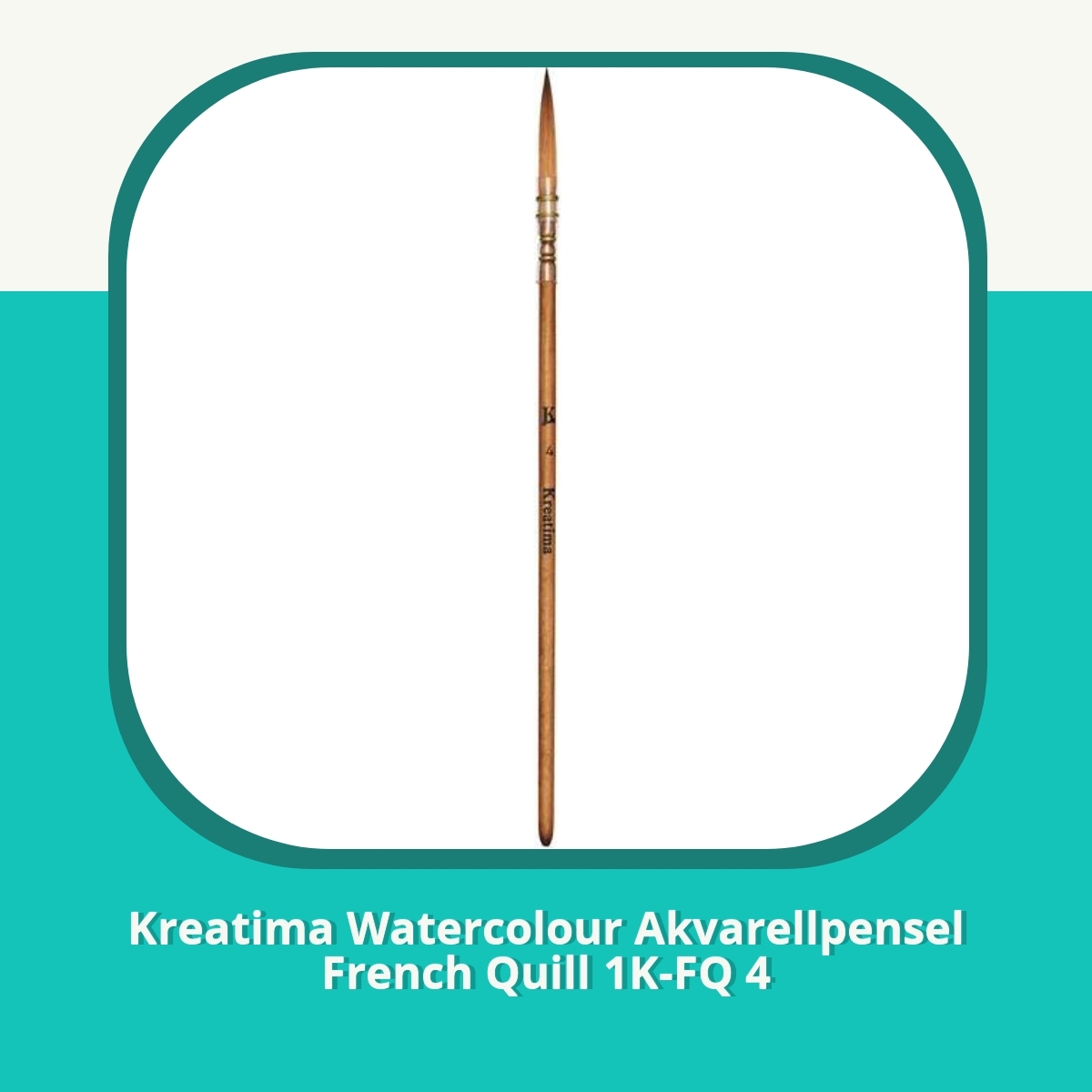 Recension af Kreatima Watercolour Akvarellpensel French Quill 1K-FQ 4