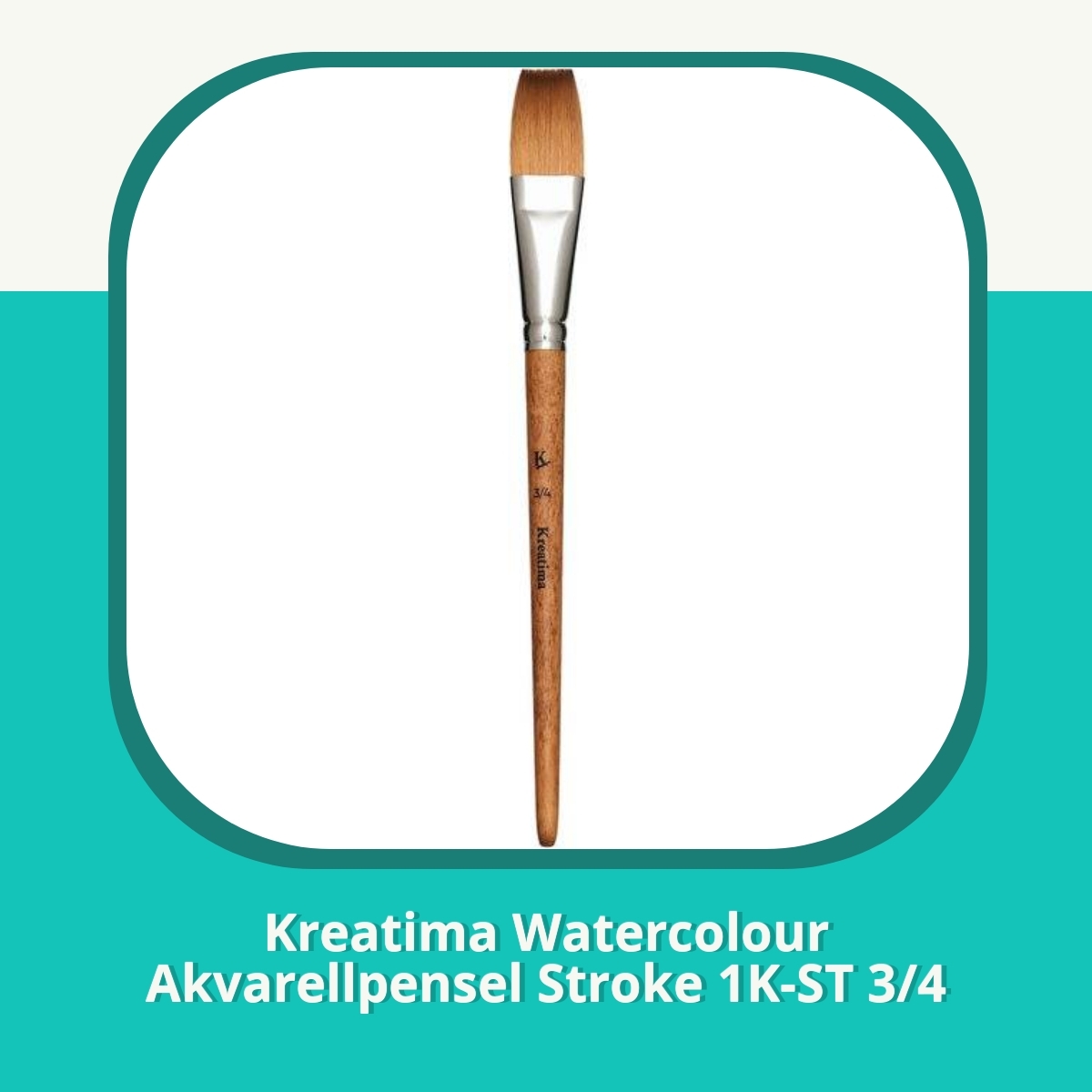 Anmeldelse af Kreatima Watercolour Akvarellpensel Stroke 1K-ST 3/4