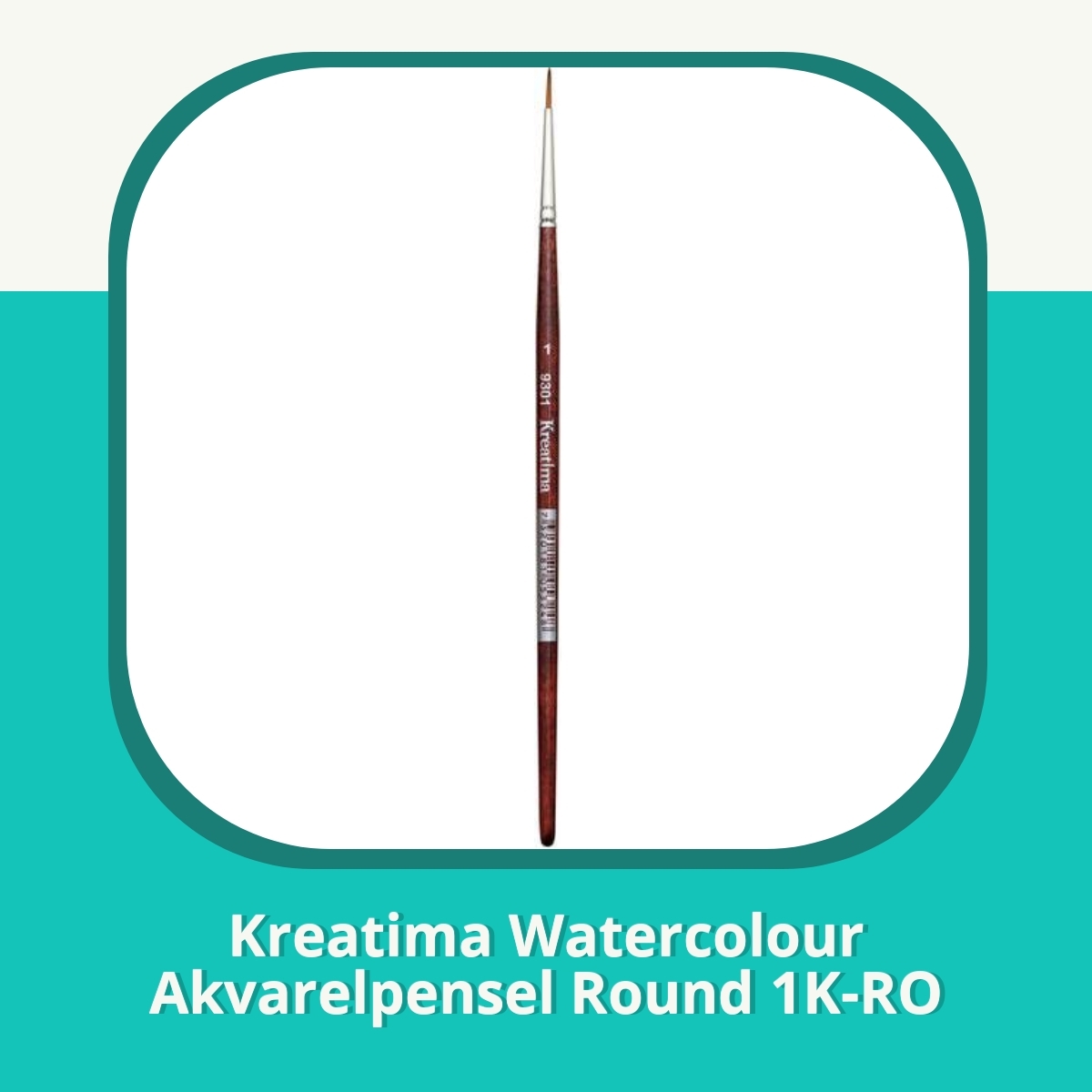 Anmeldelse af Kreatima Watercolour Akvarelpensel Round 1K-RO