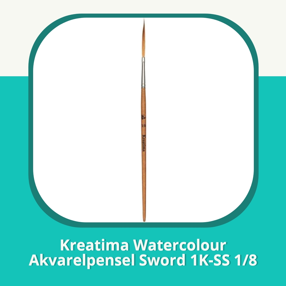 Anmeldelse af Kreatima Watercolour Akvarelpensel Sword 1K-SS 1/8