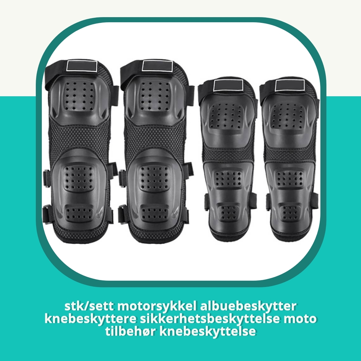 Recension stk/sett motorsykkel albuebeskytter knebeskyttere sikkerhetsbeskyttelse moto tilbehør knebeskyttelse