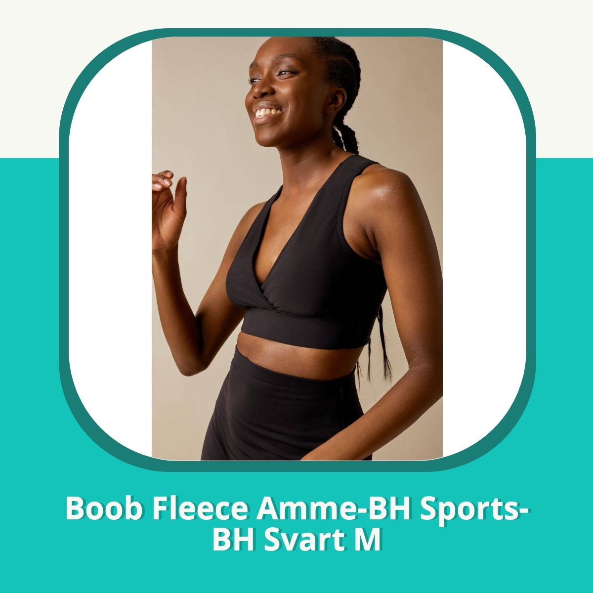 Anmeldelse af Boob Fleece Amme-BH Sports-BH Svart M