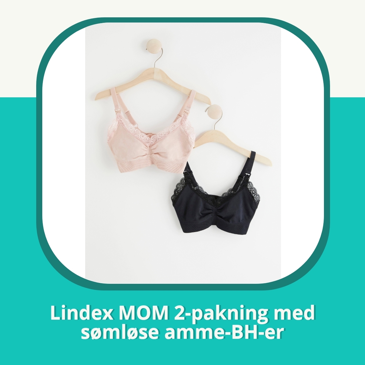 Anmeldelse af Lindex MOM 2-pakning med sømløse amme-BH-er