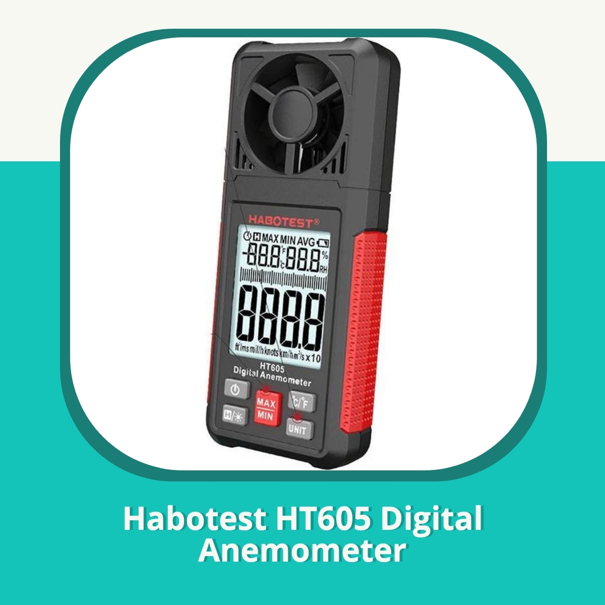 Anmeldelse af Habotest HT605 Digital Anemometer