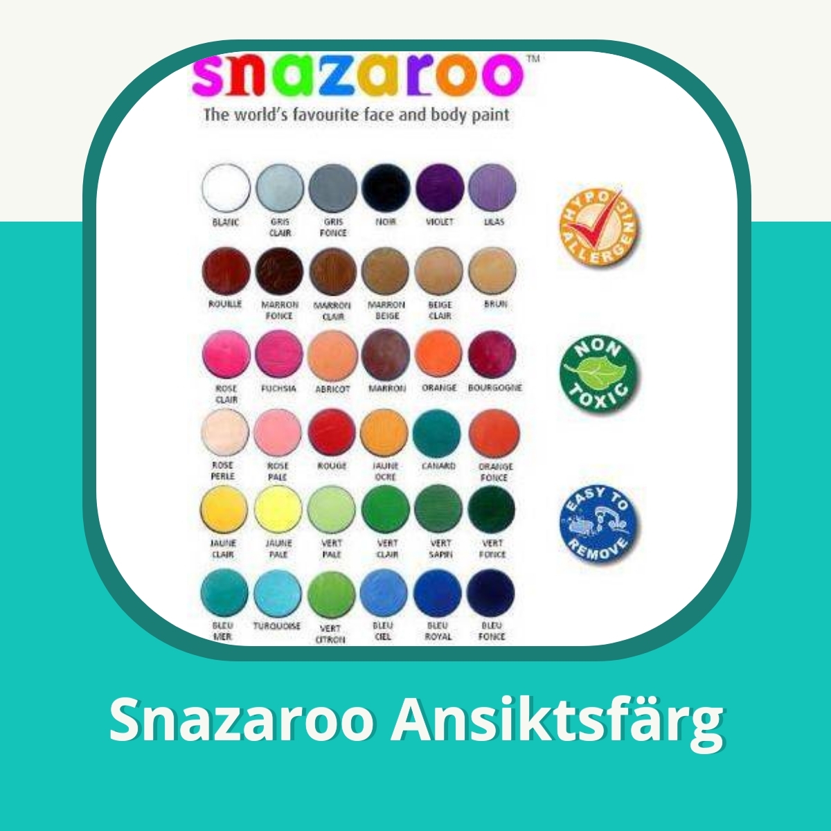 Recension af Snazaroo Ansiktsfärg